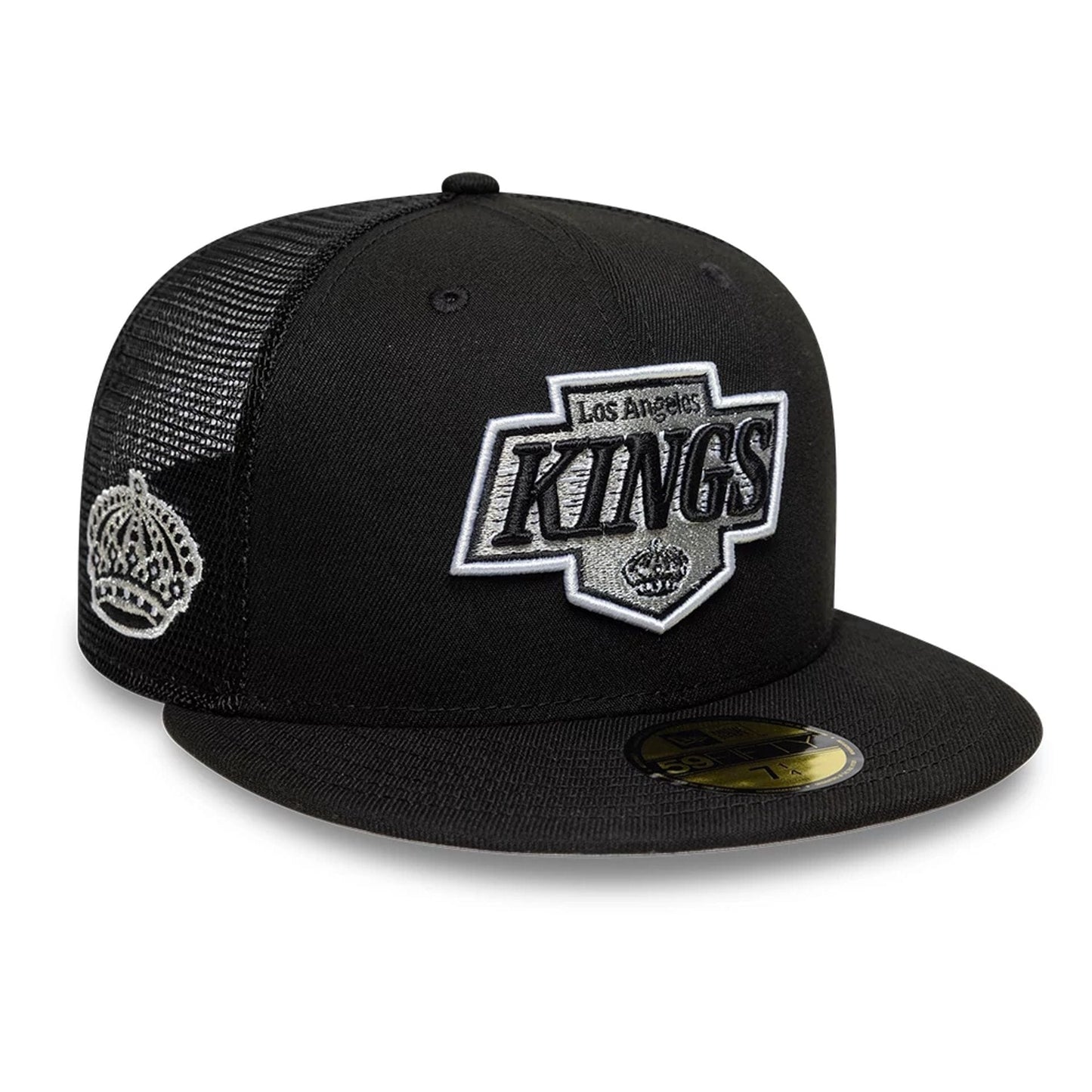 This is a LA Kings NHL Street Culture Black 59FIFTY Fitted Cap 1