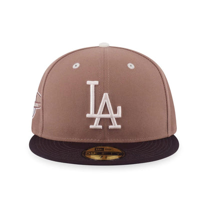 This is a LA Dodgers MLB Iced Latte Beige 59FIFTY Fitted Cap 2