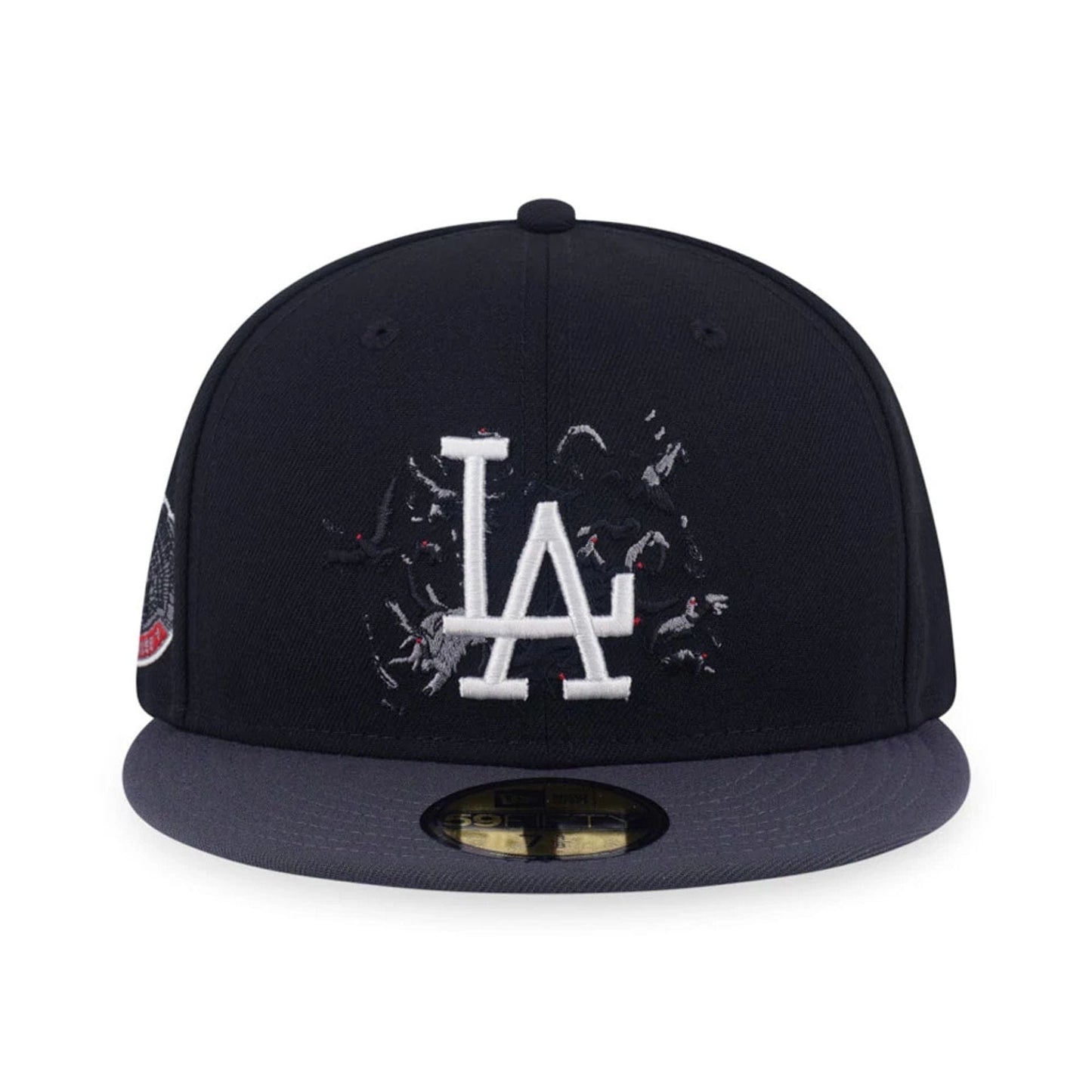 LA Dodgers MLB Crows Black 59FIFTY Fitted Cap 2