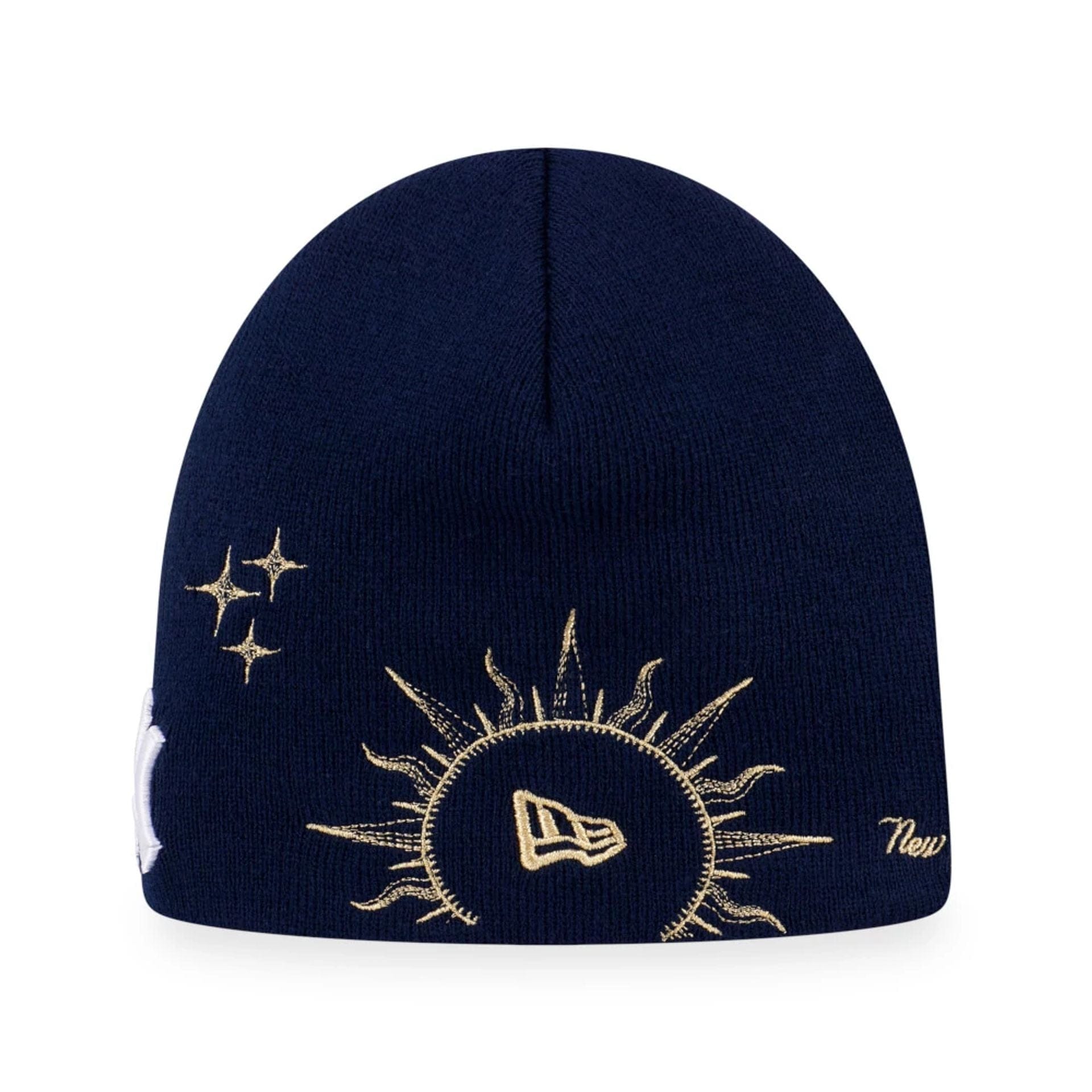 New York Yankees MLB Cosmic Craft Dark Blue Cuff Knit Beanie Hat 2