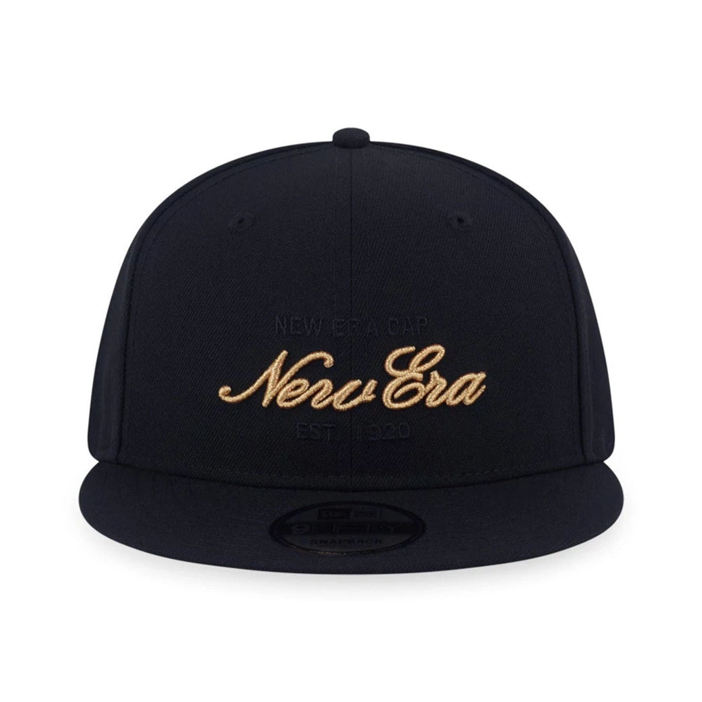 Pictured is this New Era NEC Logo 9FIFTY Snapback cap in black. 2