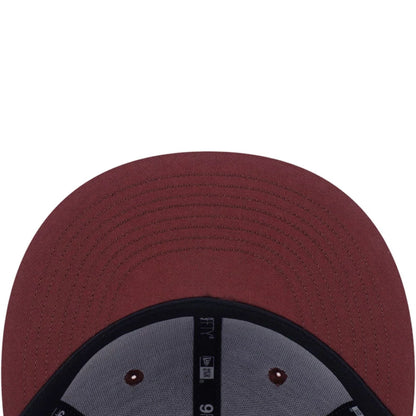 Pictured is this MLB Contrast Stitching San Diego Padres 9FIFTY Snapback cap in brown. 6