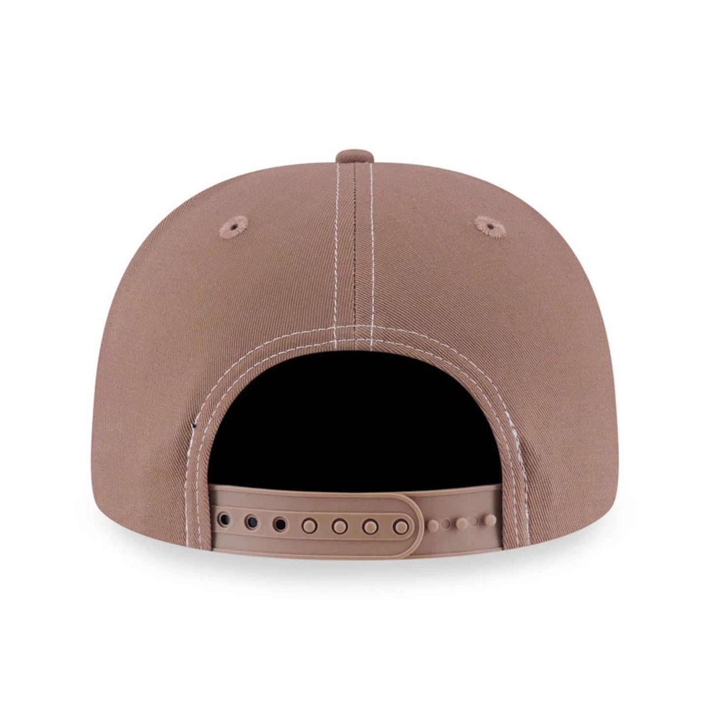 Pictured is this MLB Contrast Stitching New York Yankees 9FIFTY Snapback cap in beige. 5