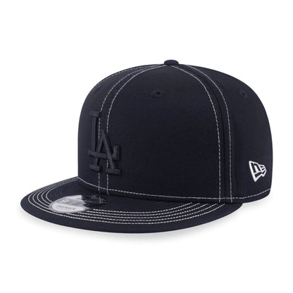 Pictured is this MLB Contrast Stitching LA Dodgers 9FIFTY Snapback cap in black. 1