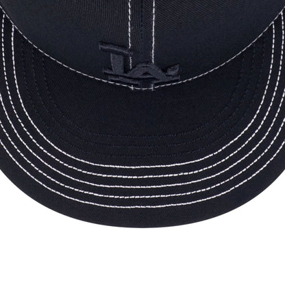 Pictured is this MLB Contrast Stitching LA Dodgers 9FIFTY Snapback cap in black. 4