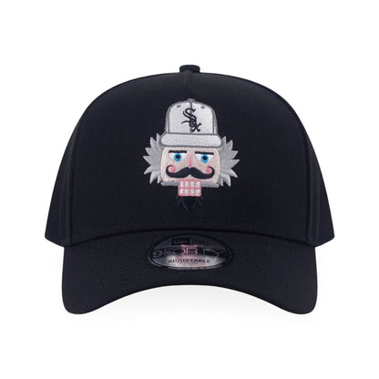 Pictured is this MLB Christmas Pack Chicago White Sox 9FORTY A-Frame cap in black. 2