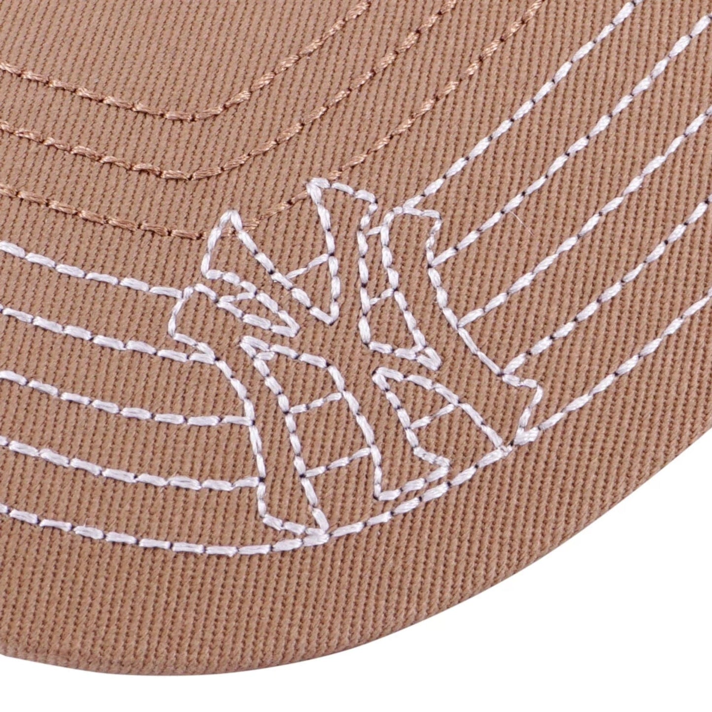 Pictured is this MLB Contrast Stitching New York Yankees 9FORTY cap in beige. 4