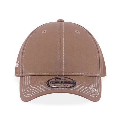 Pictured is this MLB Contrast Stitching New York Yankees 9FORTY cap in beige. 2