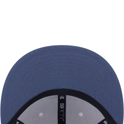 Pictured is this MLB Forest LA Dodgers 59FIFTY Fitted cap in dark blue. 5
