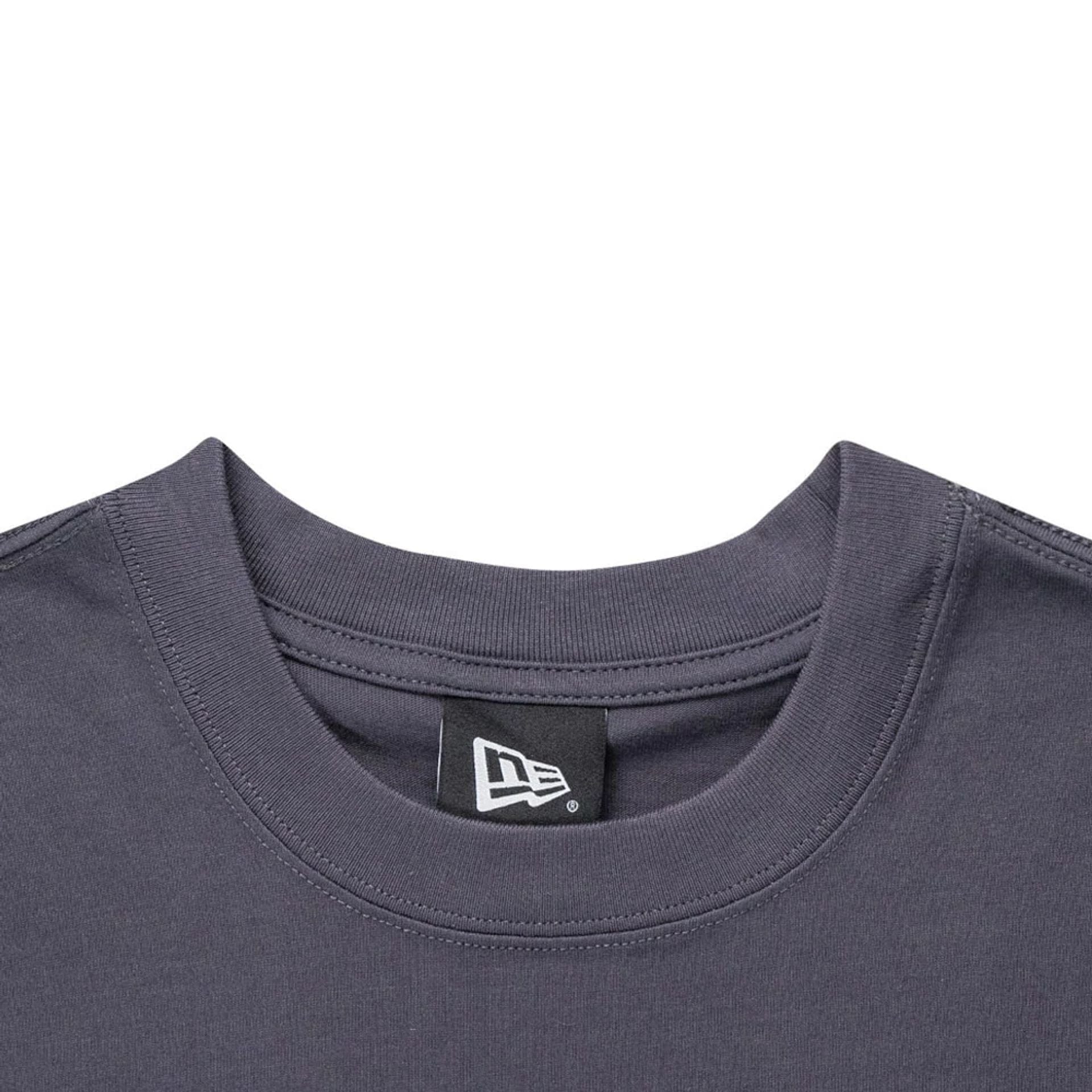 The Male model is wearing LA Dodgers MLB Patchwork Grey T-Shirt 6