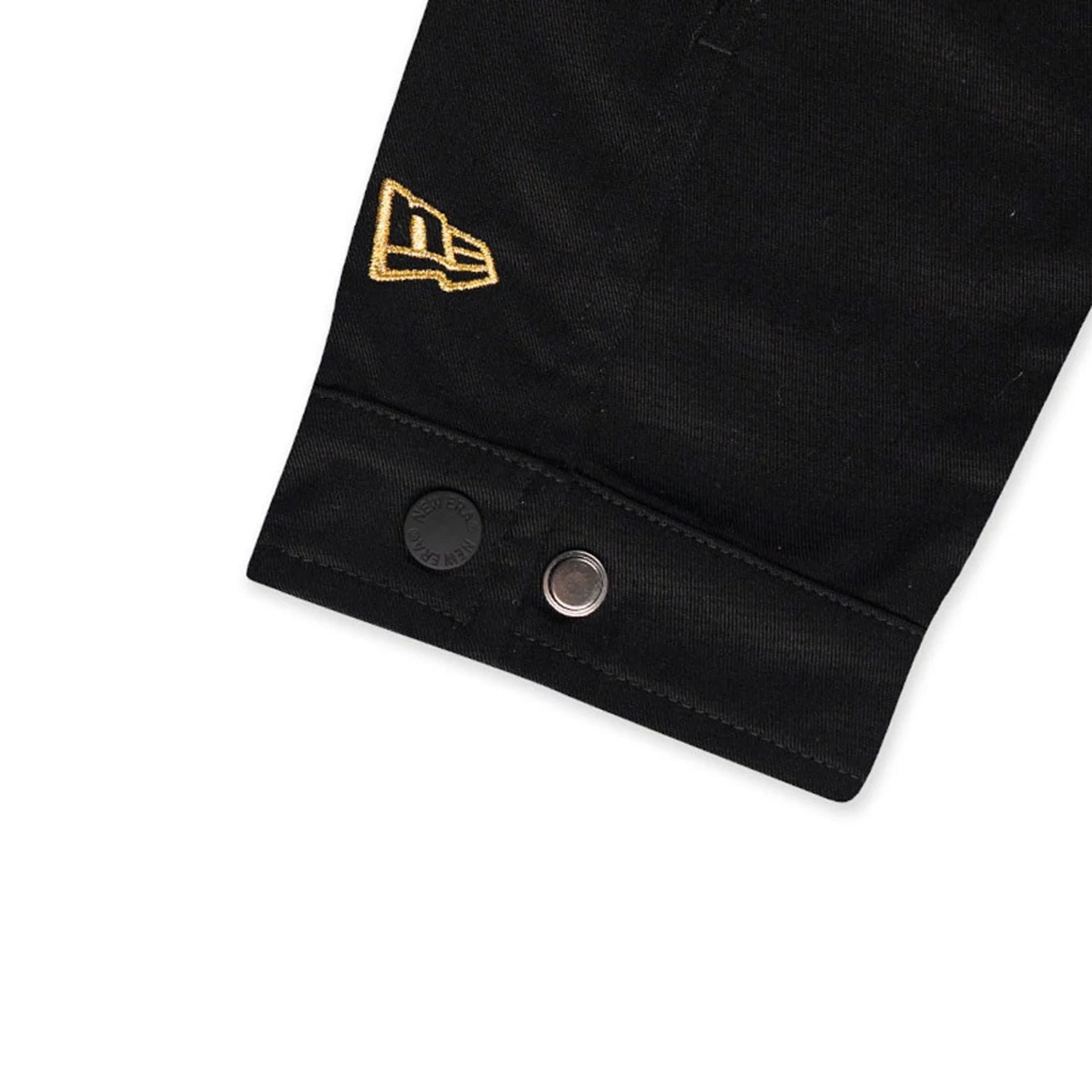 The model is wearing this New Era Year Of The Horse Jacket in black. 5