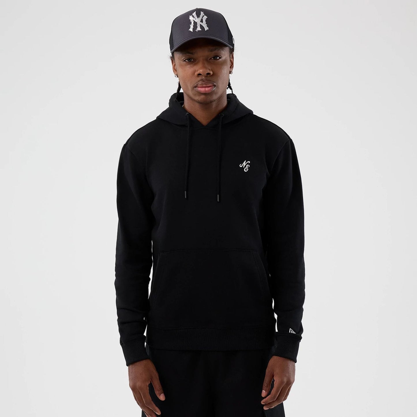  New Era Street Graphic Black Pullover Hoodie  1