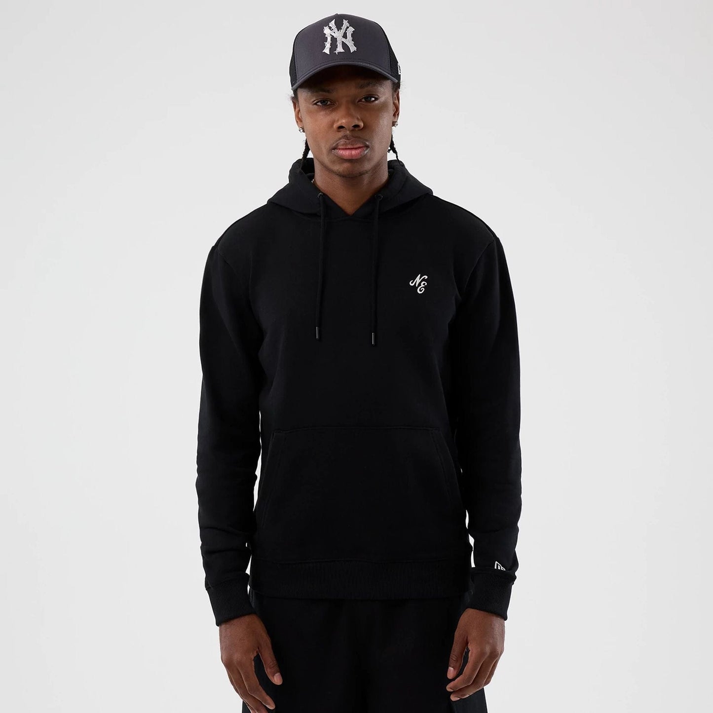  New Era Street Graphic Black Pullover Hoodie  1