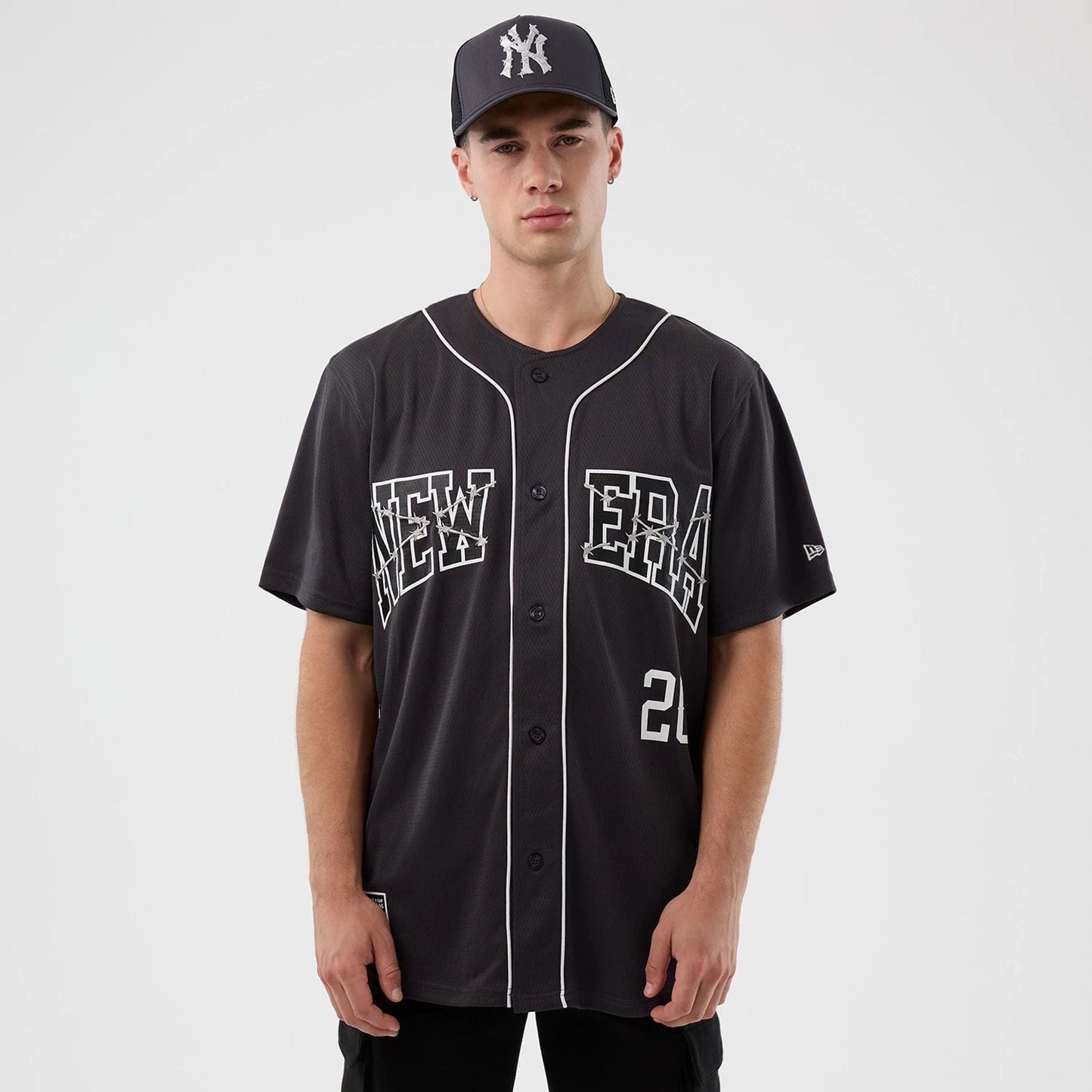  New Era Street Graphic Dark Grey Jersey  1