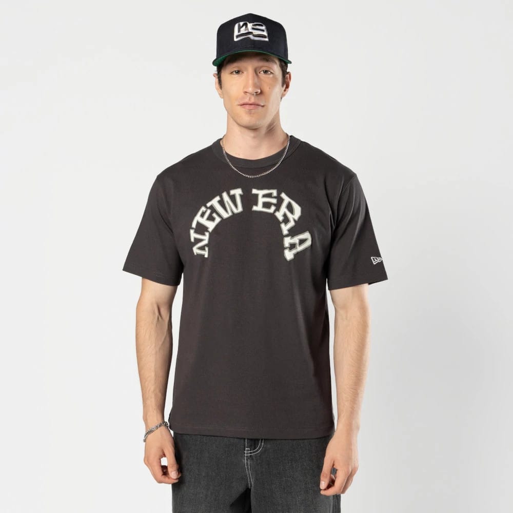 The Male model is wearing Ochiai Shohei Grey T-Shirt 1