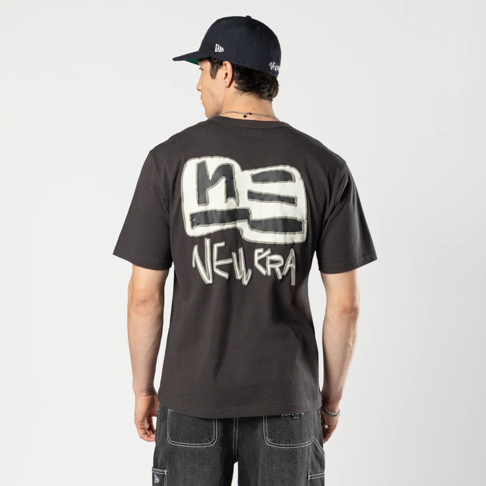 The Male model is wearing Ochiai Shohei Grey T-Shirt 2
