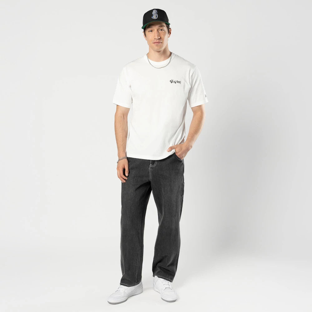The Male model is wearing Ochiai Shohei Office Cream T-Shirt 6