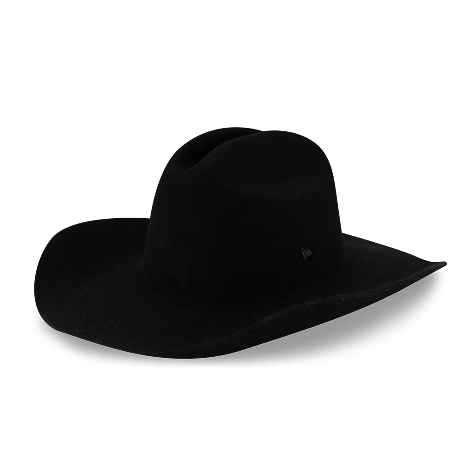 Pictured is this New Era Wool Rolled Brim Fedora hat in black. 1