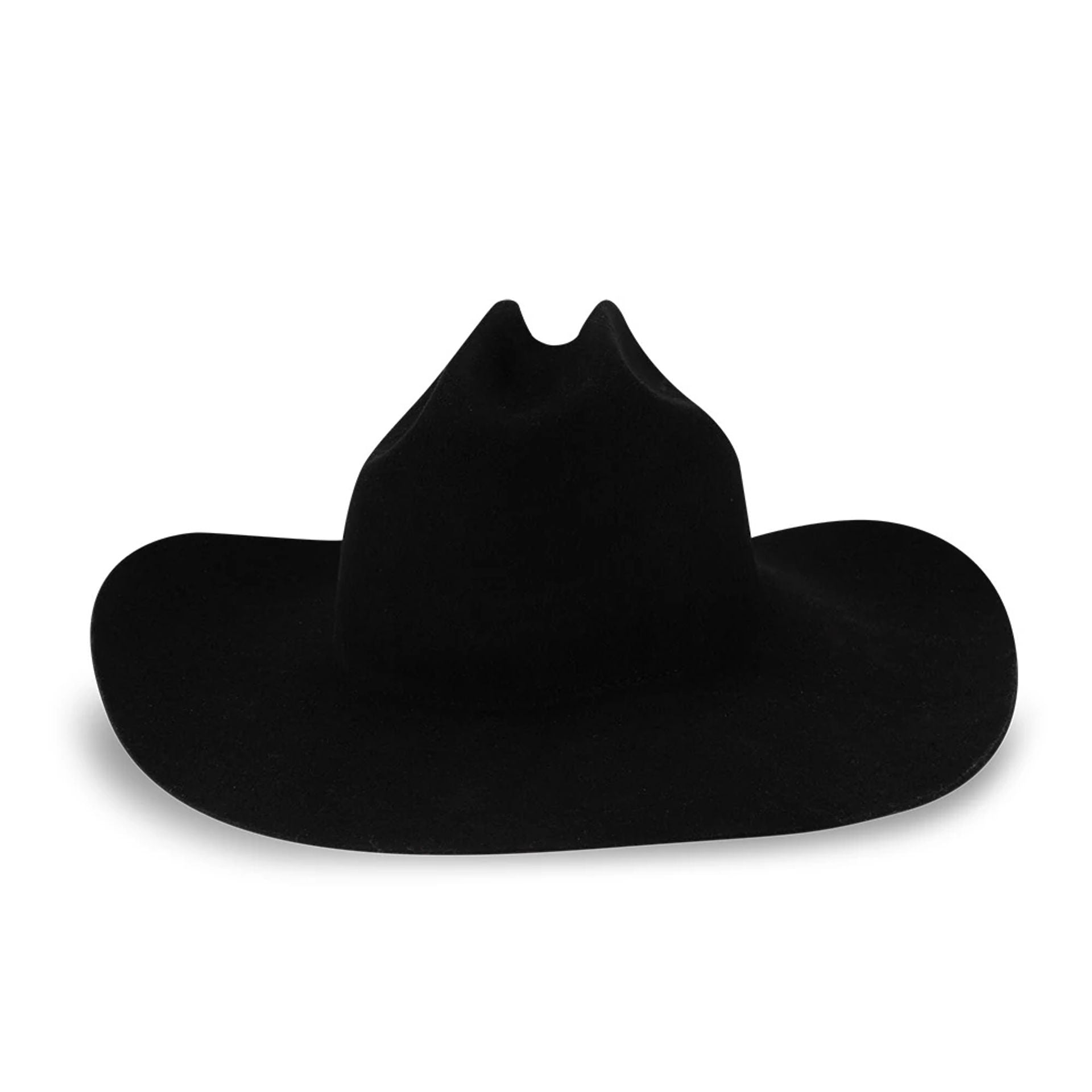 Pictured is this New Era Wool Rolled Brim Fedora hat in black. 2