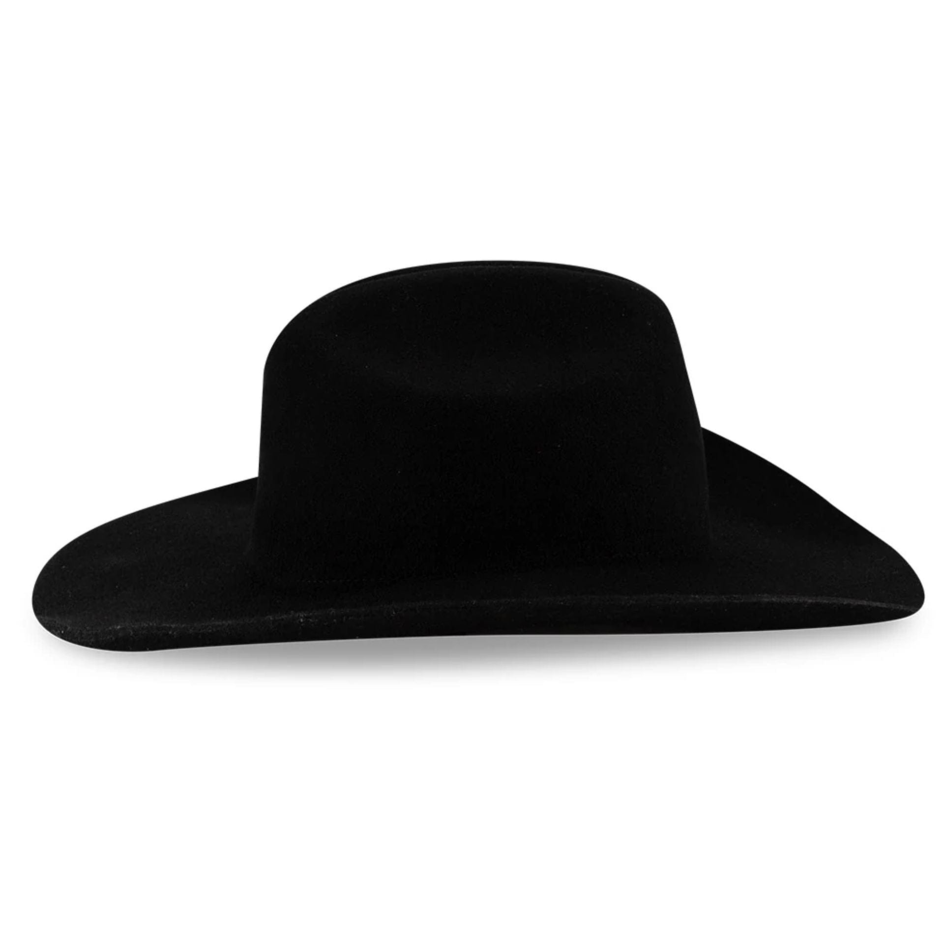 Pictured is this New Era Wool Rolled Brim Fedora hat in black. 6