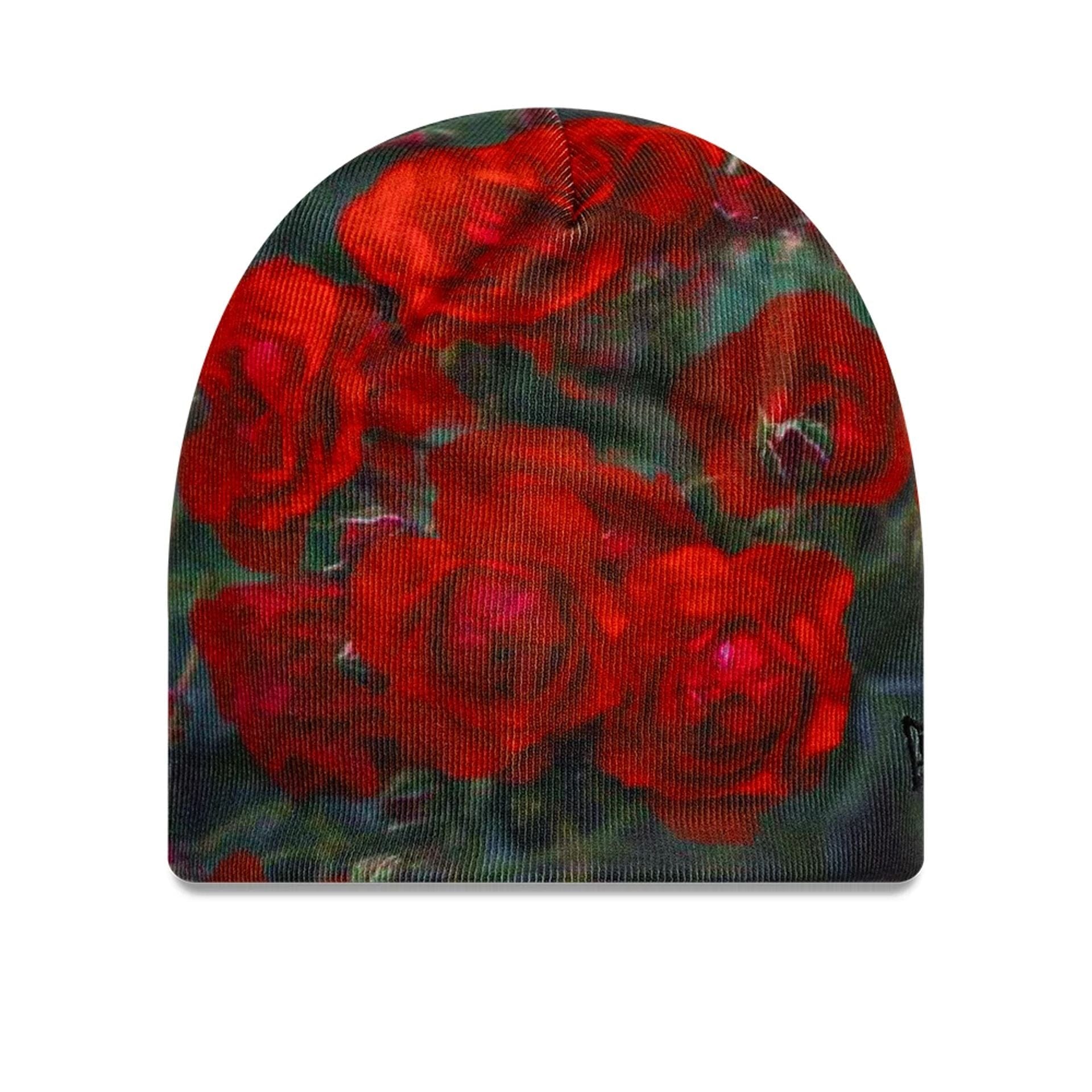This is a  New Era Red Roses All Over Print Beanie Hat 1