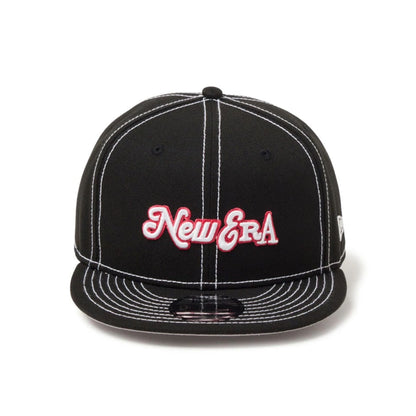 This is a New Era Archive Mix Logo Black 9FIFTY Snapback Adjustable Cap 2