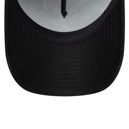 Pictured is this New Era Essential 9FORTY A-Frame cap in black. 7