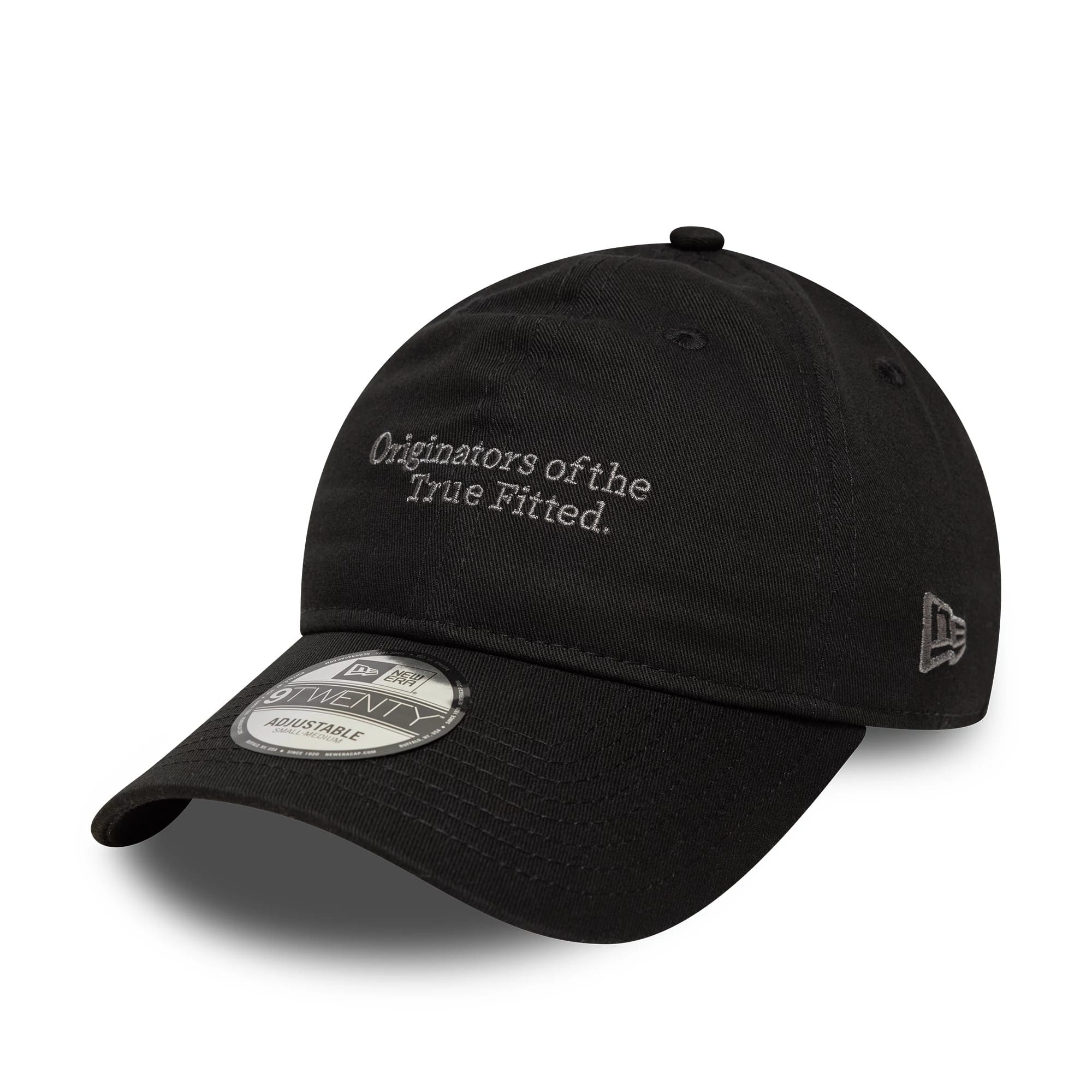 This is a New Era Spare Strap Black 9TWENTY Adjustable Cap 1