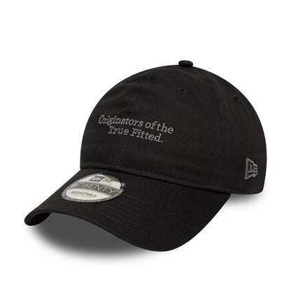 This is a New Era Spare Strap Black 9TWENTY Adjustable Cap 1
