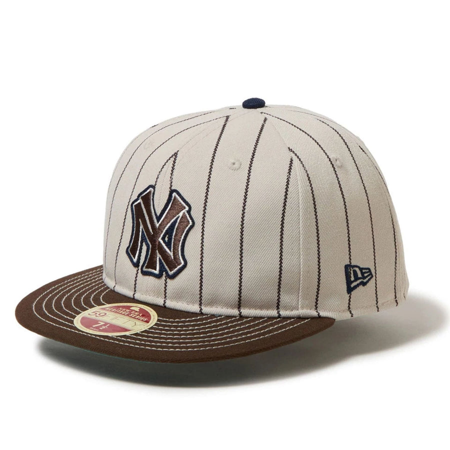 MLB Heritage Stripe New York Yankees Brown 59FIFTY Fitted Cap NEC UK
