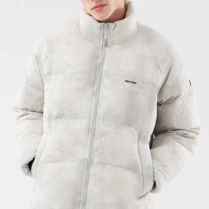 The Male model is wearing  New Era Outdoor Natural Down Jacket 6