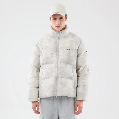 The Male model is wearing  New Era Outdoor Natural Down Jacket 1
