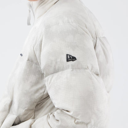 The Male model is wearing  New Era Outdoor Natural Down Jacket 5