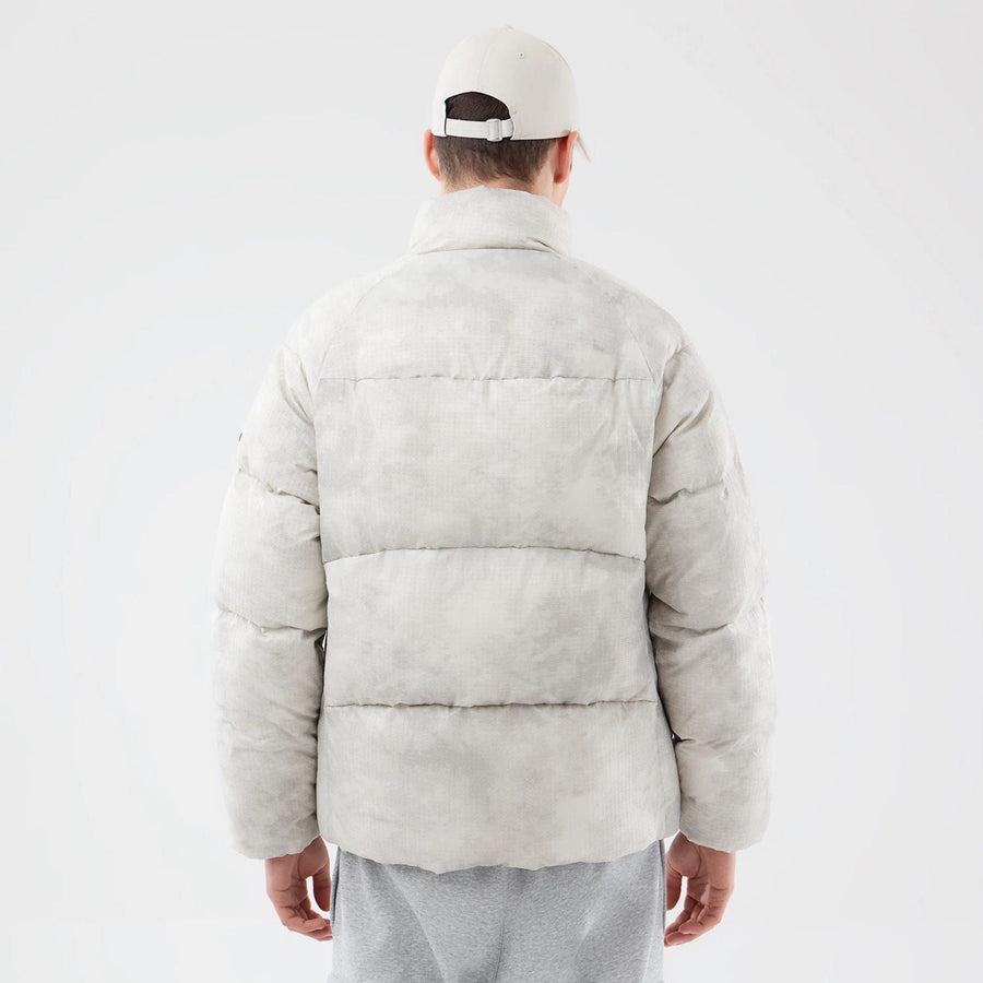 The Male model is wearing  New Era Outdoor Natural Down Jacket  2