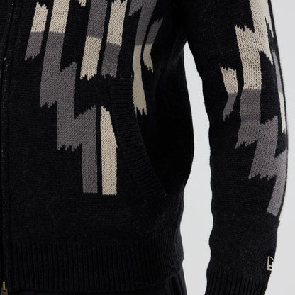 The Male model is wearing  New Era Organic Cowichan Black Cardigan  5