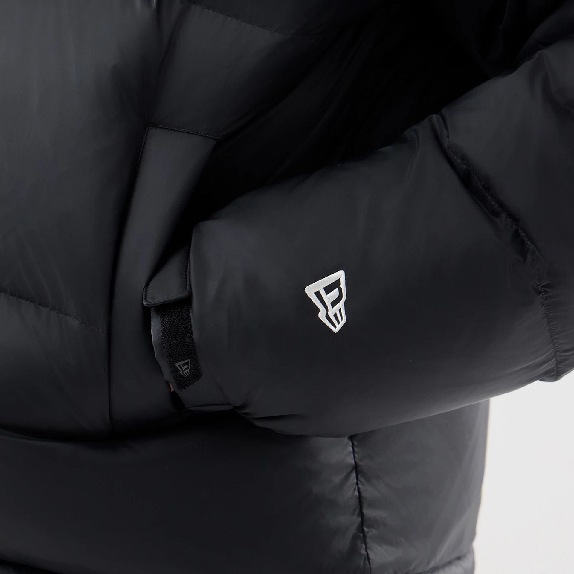 The Male model is wearing New York Yankees MLB Black Puffer Down Jacket  7