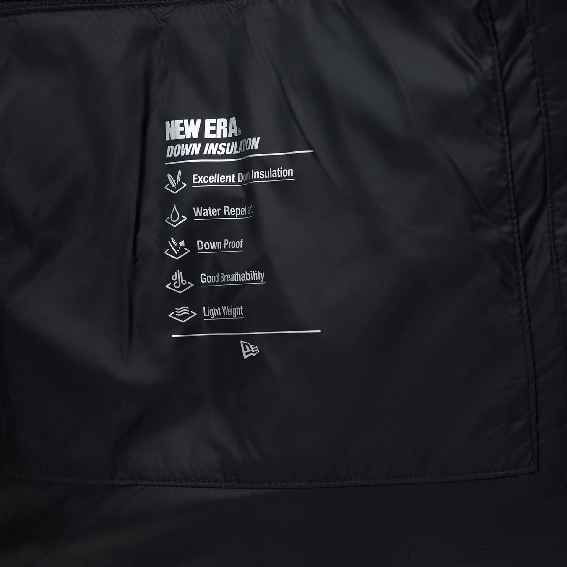 The Male model is wearing New York Yankees MLB Black Puffer Down Jacket  5