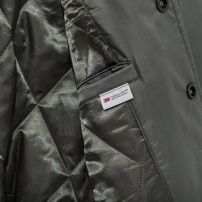 The Male model is wearing LA Dodgers MLB Grey Stadium Jacket  8