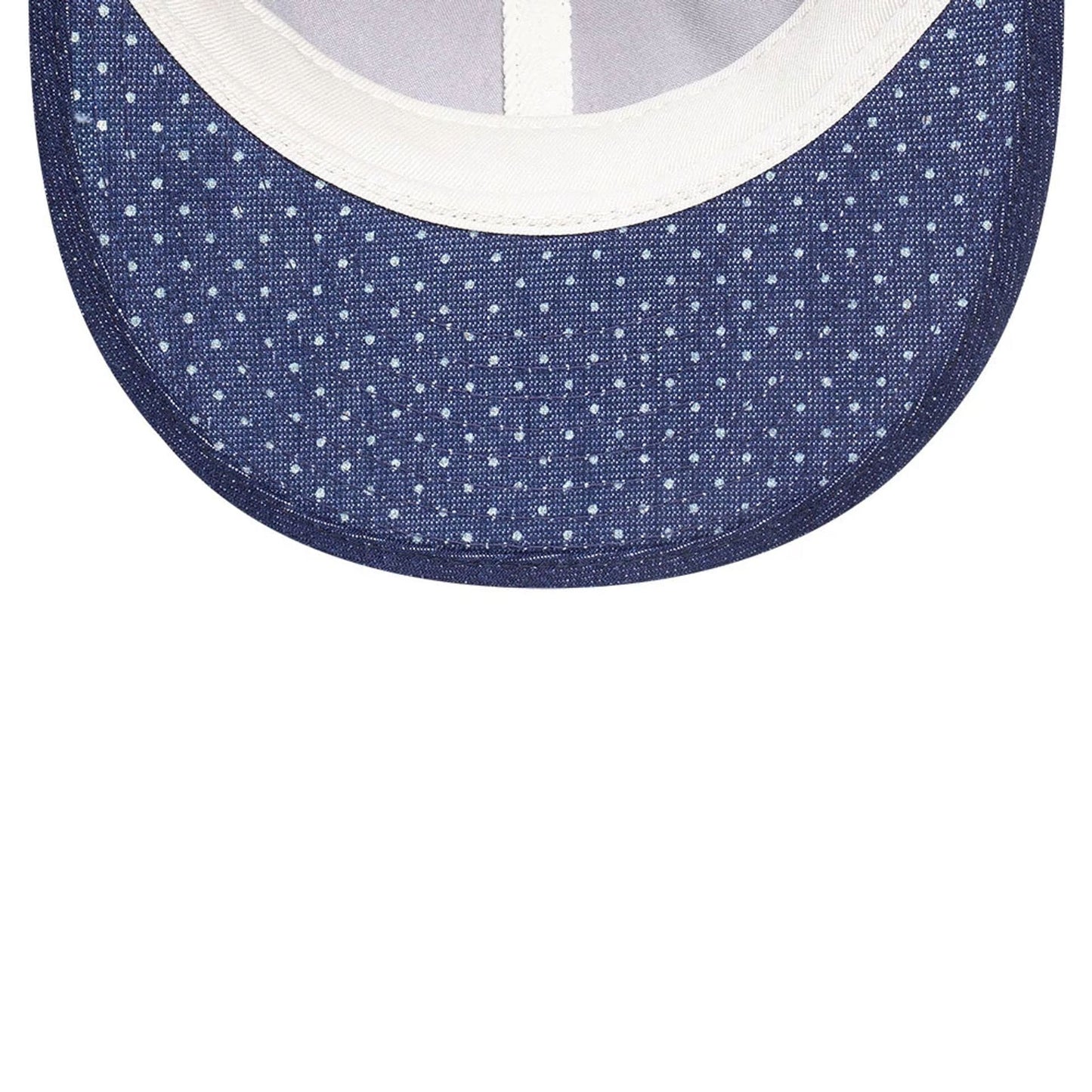 Pictured is this MLB Multi Panel Denim New York Yankees Retro Crown 9FIFTY cap in dark blue. 5