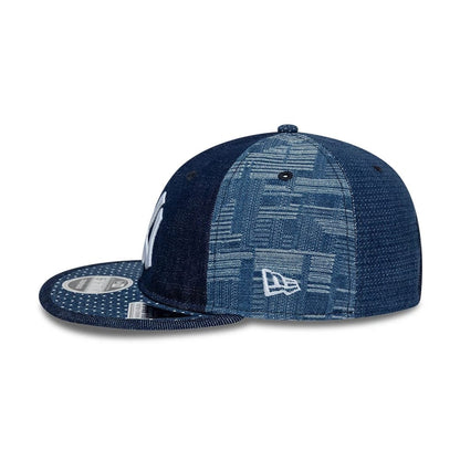 Pictured is this MLB Multi Panel Denim New York Yankees Retro Crown 9FIFTY cap in dark blue. 6