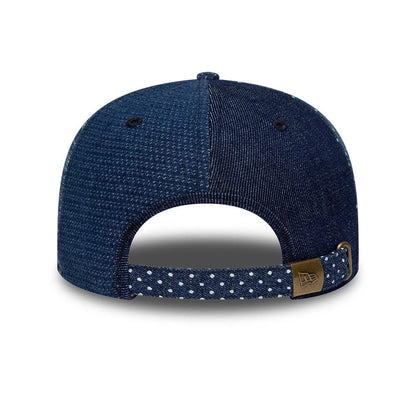 Pictured is this MLB Multi Panel Denim New York Mets Retro Crown 9FIFTY cap in dark blue. 5
