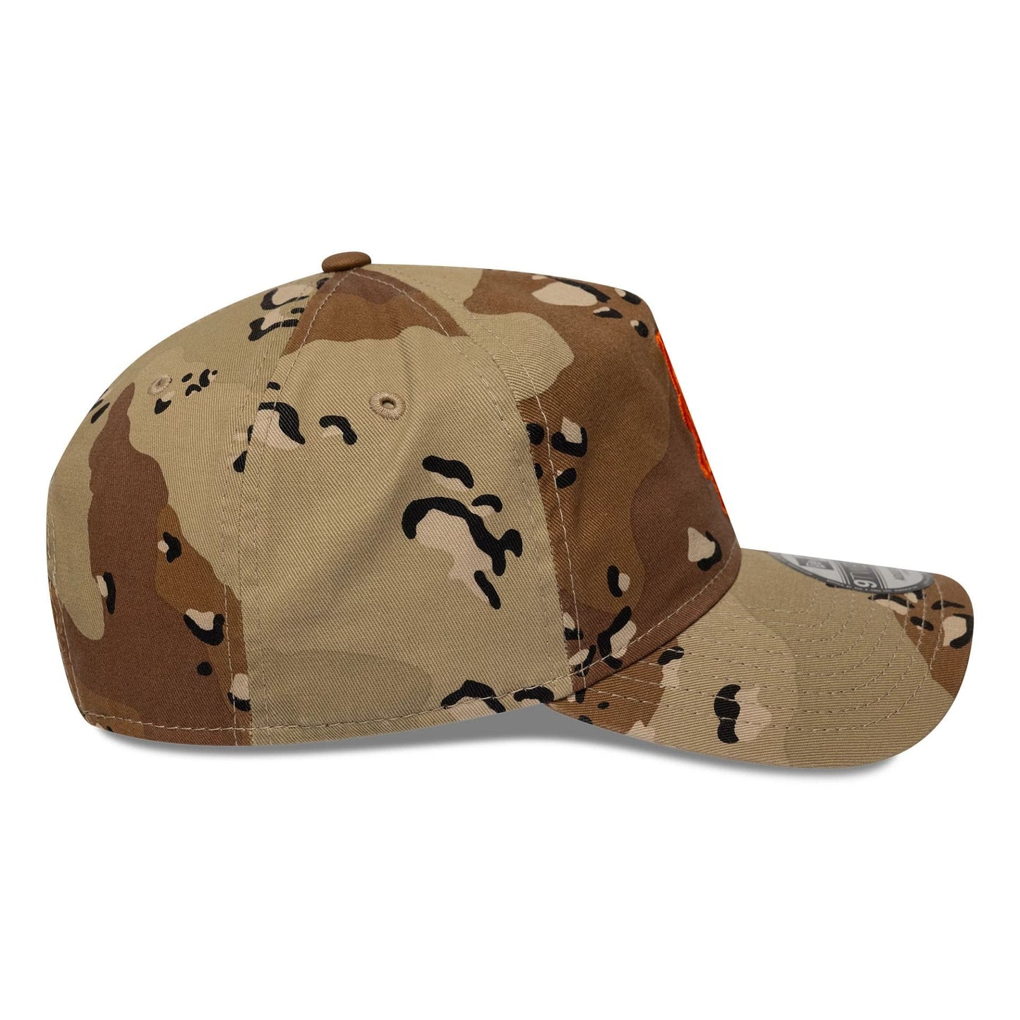 Pictured is this MLB Camo Reserve New York Mets 9TWENTY A-Frame Adjustable cap in Desert Camo. 5