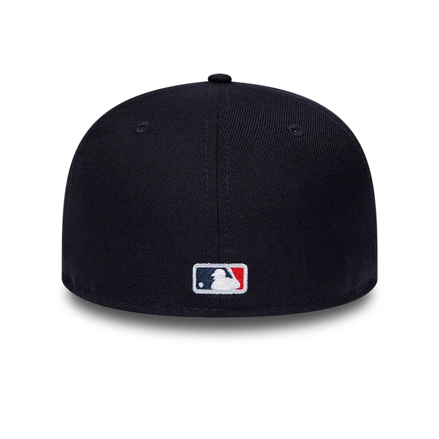Pictured is this MLB Soft Buckram New York Yankees 59FIFTY Fitted cap in navy. 7