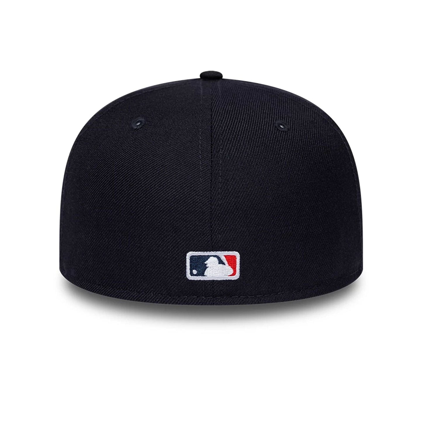 Pictured is this MLB Soft Buckram Boston Red Sox 59FIFTY Fitted cap in navy. 5