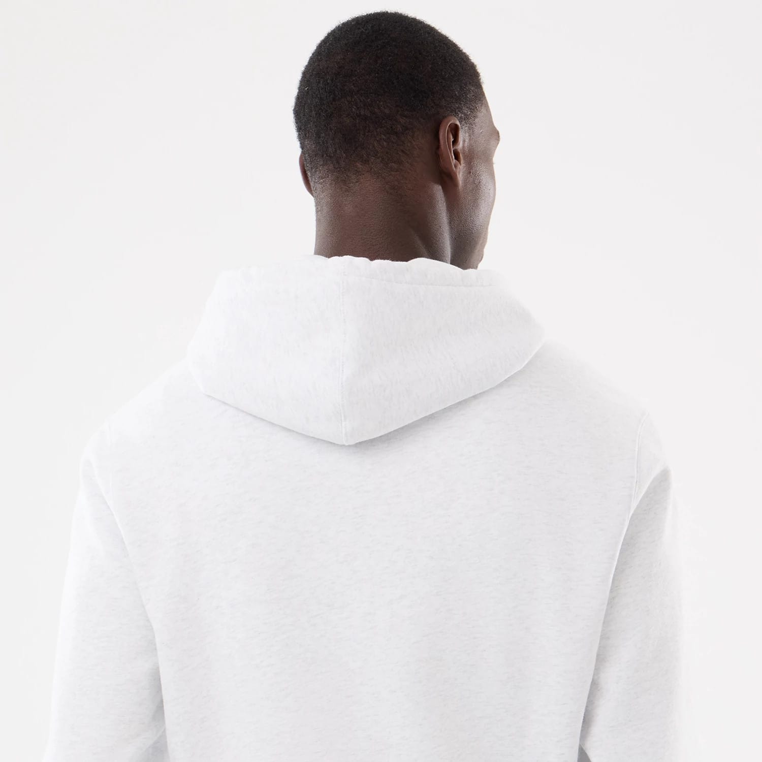 The model is wearing this MLB Comfort LA Dodgers 2 Way Full Zip Hoodie in grey. 8