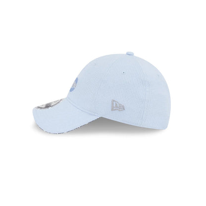 Pictured is this New Era NEC Logo 9FORTY Unstructured cap in blue. 5
