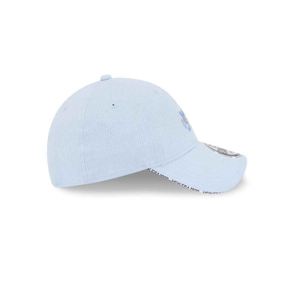 Pictured is this New Era NEC Logo 9FORTY Unstructured cap in blue. 6
