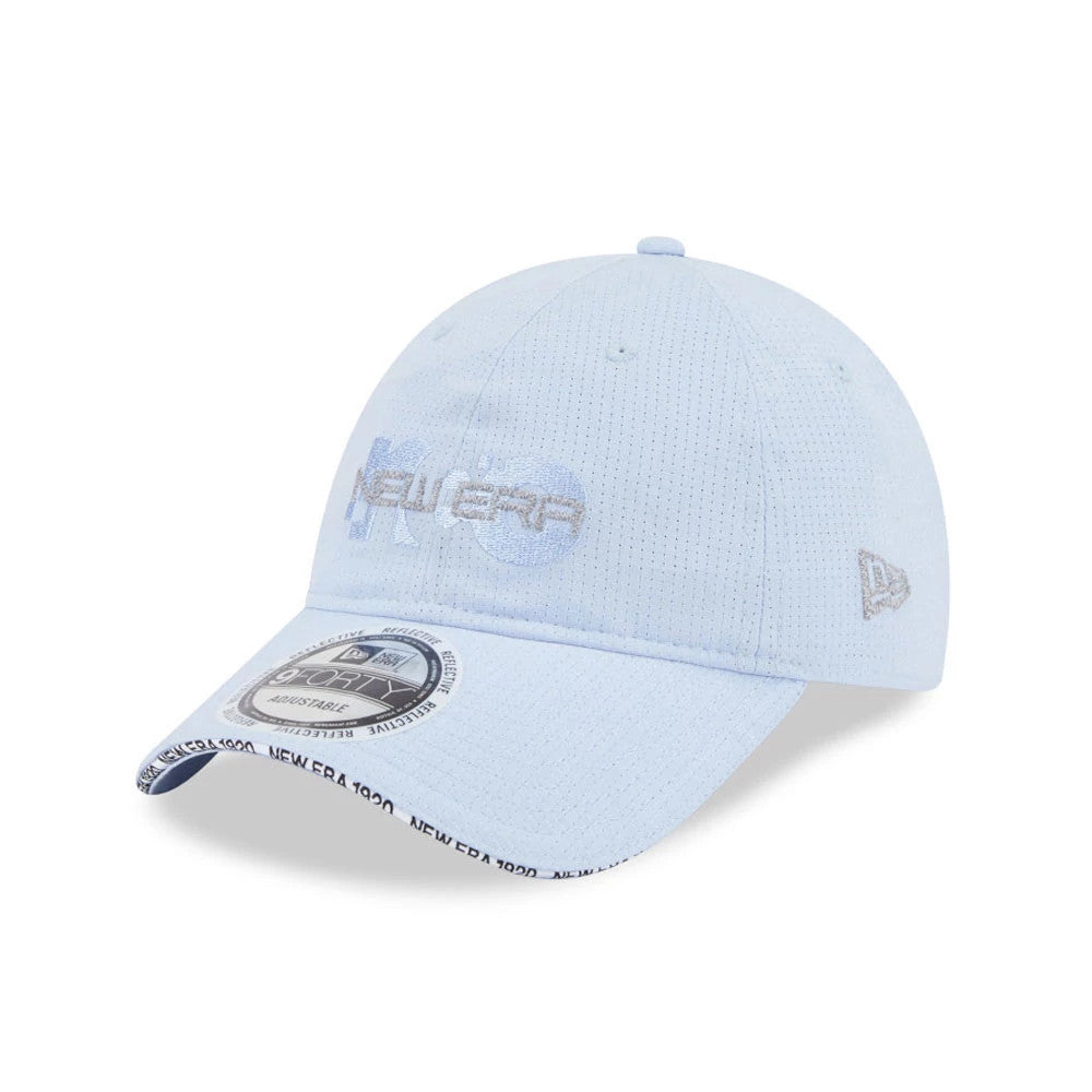 Pictured is this New Era NEC Logo 9FORTY Unstructured cap in blue. 1