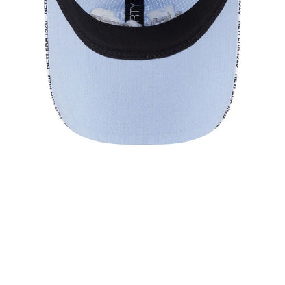 Pictured is this New Era NEC Logo 9FORTY Unstructured cap in blue. 7
