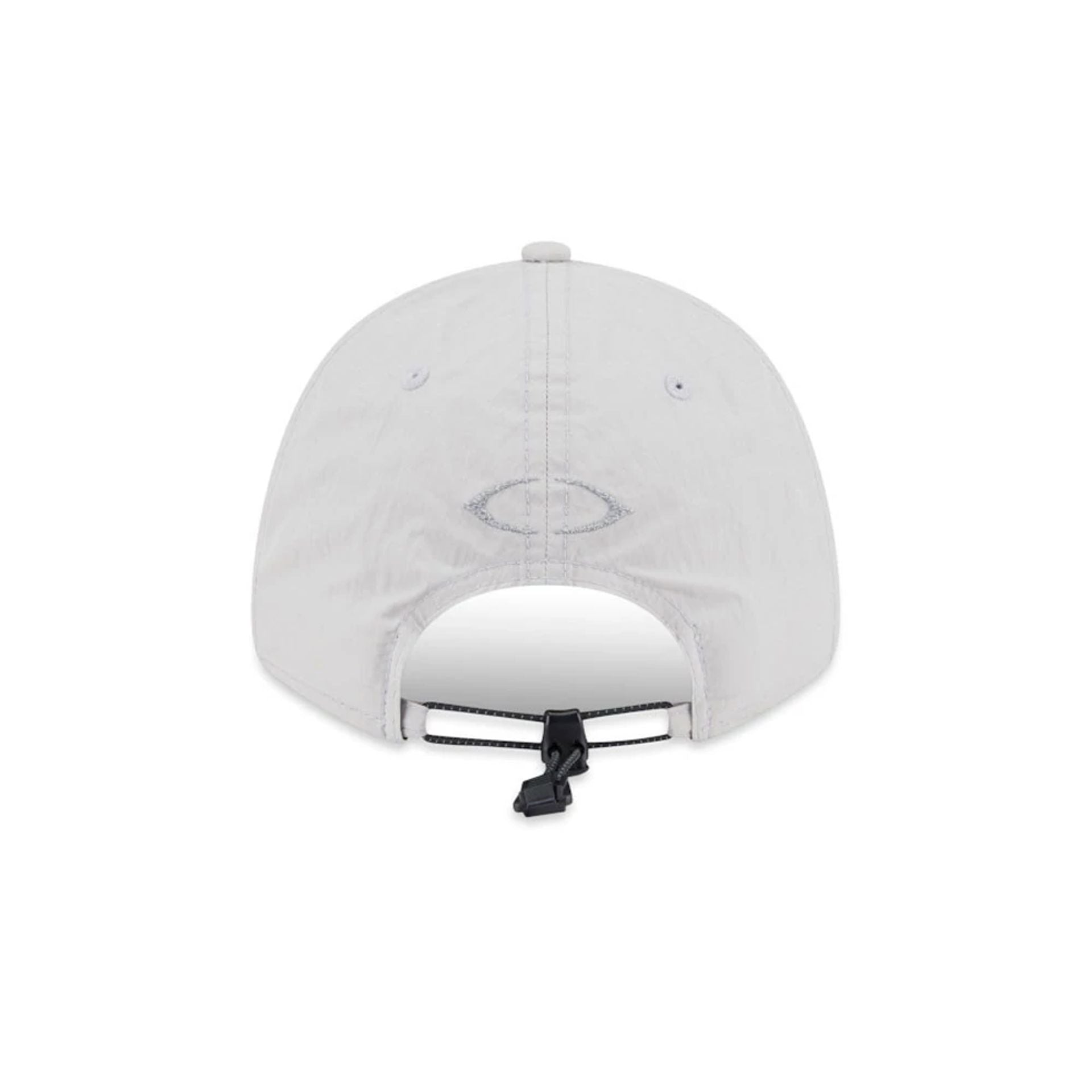 Pictured is this New Era NEC Logo 9FORTY Unstructured cap in White. 2